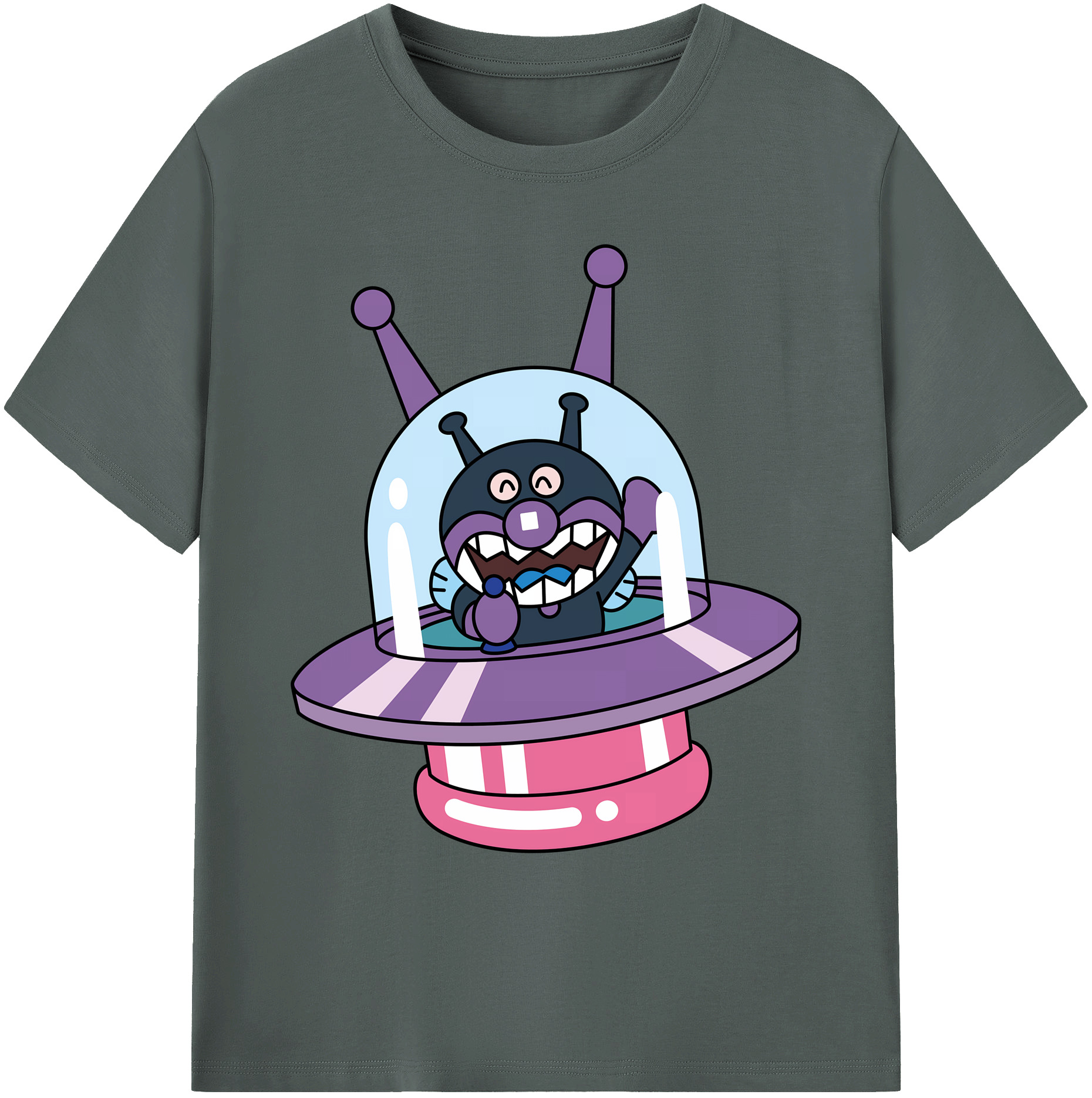 （画像用） アンパンマン Anpanman 綿100％ メンズ半袖Tシャツ｜肌触りやわらか＆通気性